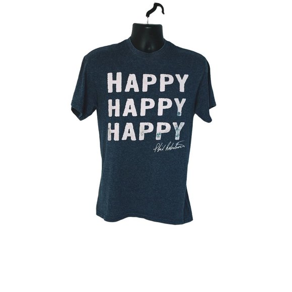 Happy Happy Happy Tee Short Sleeve Blue Duck Commander - Picture 1 of 7